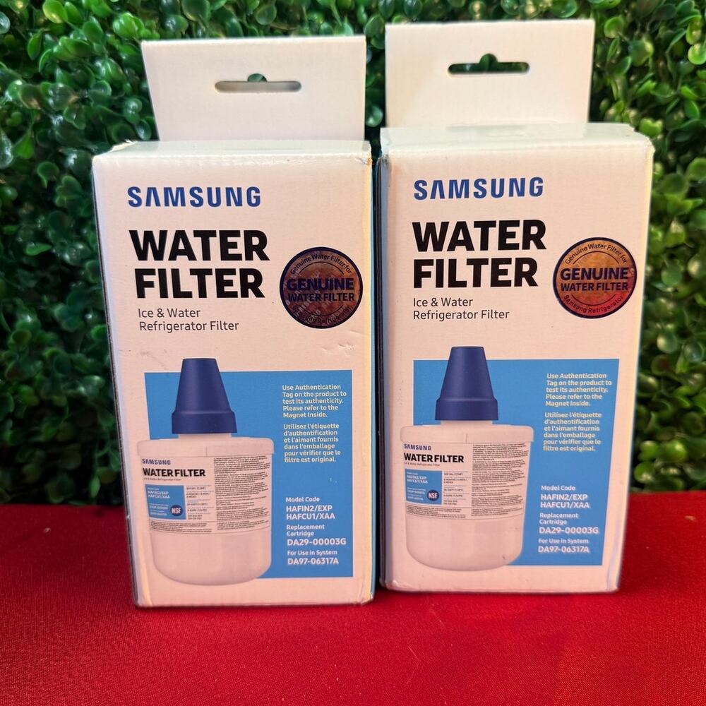Lot of 2 Genuine Samsung HAFCU1/XAA Refrigerator Water Filter Replacement OEM